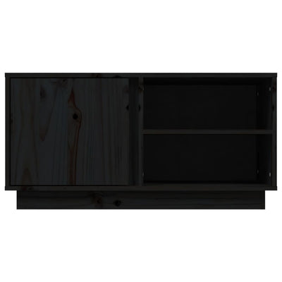 TV-taso musta 80x35x40,5 cm täysi mänty