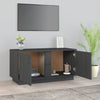 TV-taso harmaa 80x35x40,5 cm täysi mänty