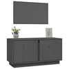 TV-taso harmaa 80x35x40,5 cm täysi mänty