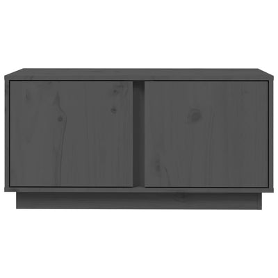 TV-taso harmaa 80x35x40,5 cm täysi mänty