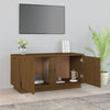 TV-taso hunajanruskea 80x35x40,5 cm täysi mänty