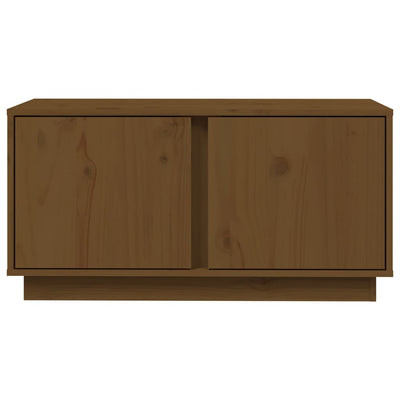 TV-taso hunajanruskea 80x35x40,5 cm täysi mänty