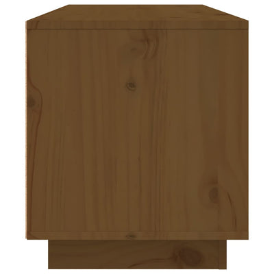 TV-taso hunajanruskea 80x35x40,5 cm täysi mänty