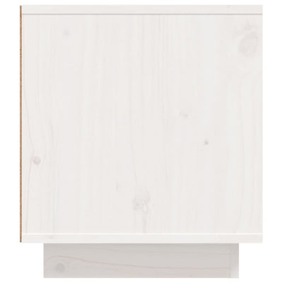 TV-taso valkoinen 110x35x40,5 cm täysi mänty