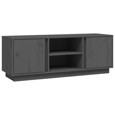 TV-taso harmaa 110x35x40,5 cm täysi mänty