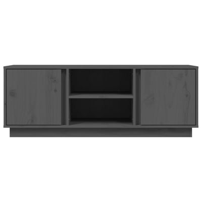 TV-taso harmaa 110x35x40,5 cm täysi mänty