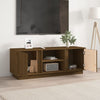 TV-taso hunajanruskea 110x35x40,5 cm täysi mänty