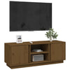 TV-taso hunajanruskea 110x35x40,5 cm täysi mänty