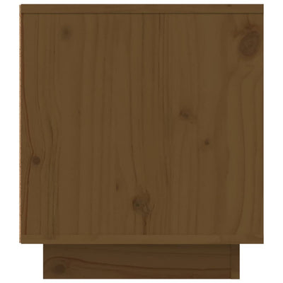TV-taso hunajanruskea 110x35x40,5 cm täysi mänty