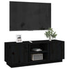 TV-taso musta 110x35x40,5 cm täysi mänty