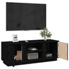 TV-taso musta 110x35x40,5 cm täysi mänty