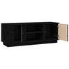 TV-taso musta 110x35x40,5 cm täysi mänty