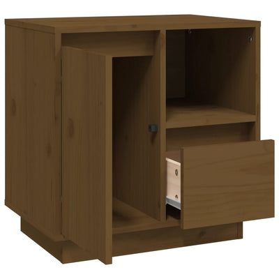 Yöpöydät 2 kpl hunajanruskea 50x34x50 cm täysi mänty