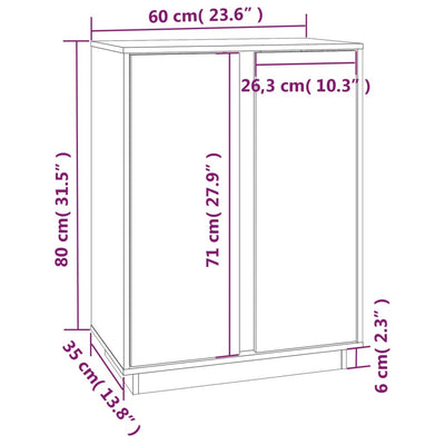 Senkki 60x35x80 cm täysi mänty