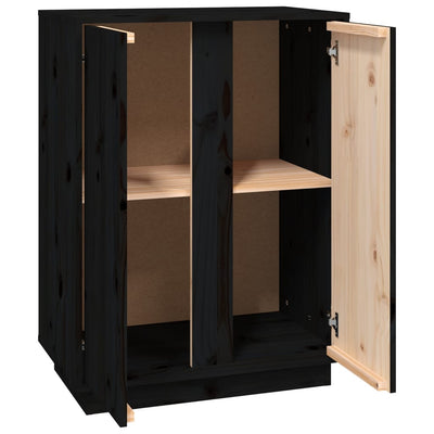 Senkki musta 60x35x80 cm täysi mänty