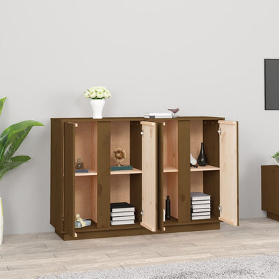 Senkki hunajanruskea 120x35x80 cm täysi mänty