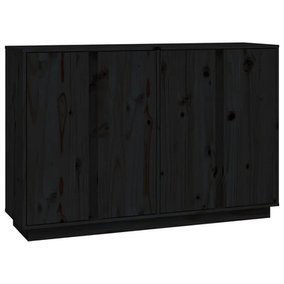 Senkki musta 120x35x80 cm täysi mänty
