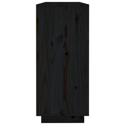 Senkki musta 120x35x80 cm täysi mänty