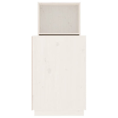 Työpöytä valkoinen 110x53x117 cm täysi mänty