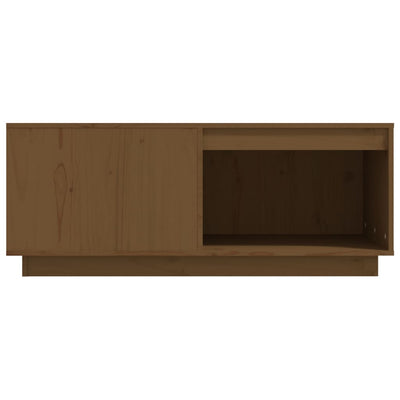 Sohvapöytä hunajanruskea 100x101x40,5 cm täysi mänty