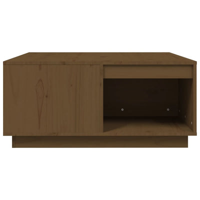 Sohvapöytä hunajanruskea 80x81x36,5 cm täysi mänty