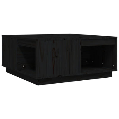 Sohvapöytä musta 80x81x36,5 cm täysi mänty