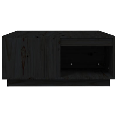 Sohvapöytä musta 80x81x36,5 cm täysi mänty