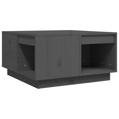 Sohvapöytä harmaa 60x61x32,5 cm täysi mänty