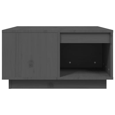 Sohvapöytä harmaa 60x61x32,5 cm täysi mänty