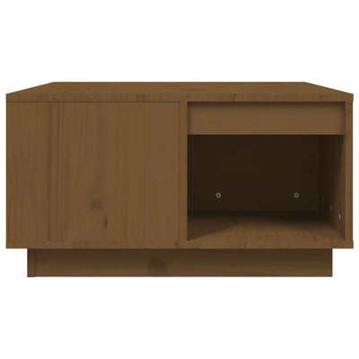Sohvapöytä hunajanruskea 60x61x32,5 cm täysi mänty
