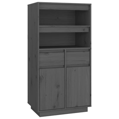 Kaappi harmaa 60x40x116,5 cm täysi mänty