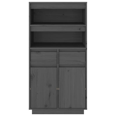 Kaappi harmaa 60x40x116,5 cm täysi mänty