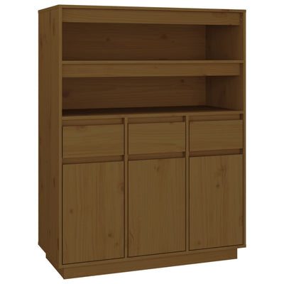 Kaappi hunajanruskea 89x40x116,5 cm täysi mänty