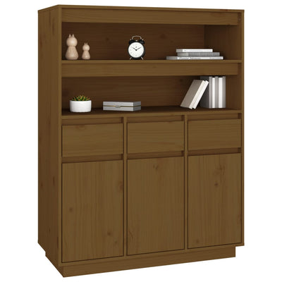 Kaappi hunajanruskea 89x40x116,5 cm täysi mänty