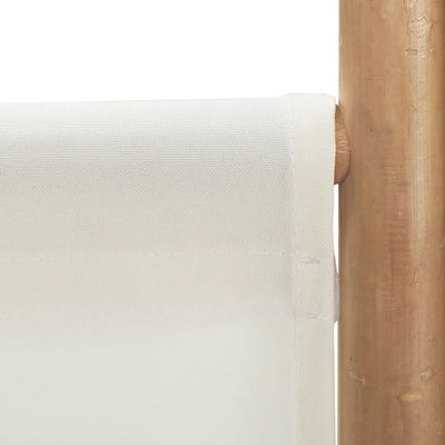 Kokoontaitettava tilanjakaja 6 paneelia 240 cm bambu ja kangas