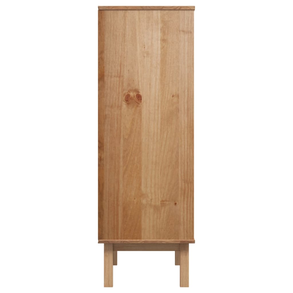 Ruskea ja valkoinen kaappi otta Ilina 85x43x125cm (mänty)