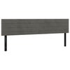 Päätylevyt 2 kpl tummanharmaa 100x5x78/88 cm sametti