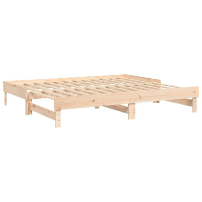 Sohvasänky ulosvedettävä 2x (80x200) cm täysi mänty