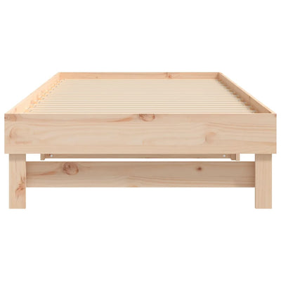 Sohvasänky ulosvedettävä 2x (80x200) cm täysi mänty