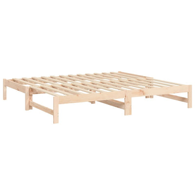 Sohvasänky ulosvedettävä 2x (75x190) cm täysi mänty
