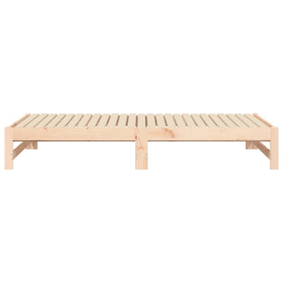 Sohvasänky ulosvedettävä 2x (75x190) cm täysi mänty