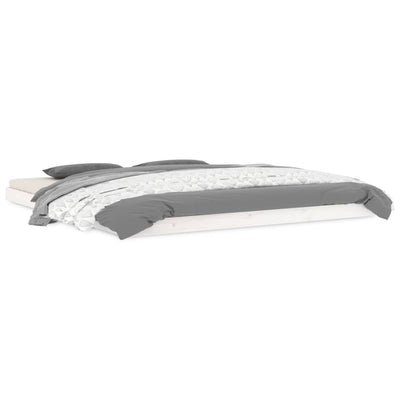 Valkoinen sängynrunko Salvia 180x200cm (super king size mänty)