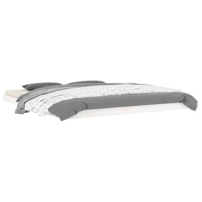 Valkoinen sängynrunko Salvia 180x200cm (super king size mänty)