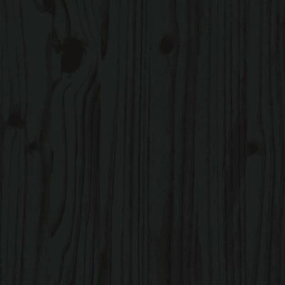 Senkki musta 110x40x78 cm täysi mänty