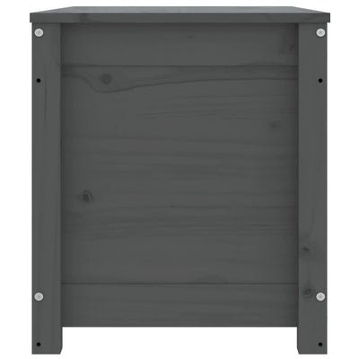Säilytyslaatikko harmaa 80x40x45,5 cm täysi mänty
