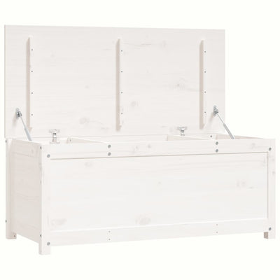Säilytyslaatikko valkoinen 110x50x45,5 cm täysi mänty