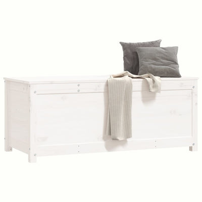 Säilytyslaatikko valkoinen 110x50x45,5 cm täysi mänty