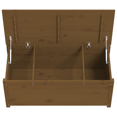 Säilytyslaatikko hunajanruskea 110x50x45,5 cm täysi mänty