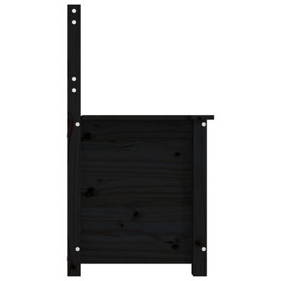 Penkki musta 80x41x77 cm täysi mänty