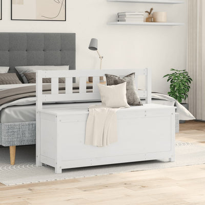 Valkoinen penkki Calache 110x41x76,5cm (mänty)